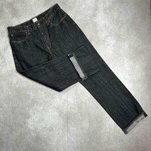 J.CREW Men Vintage Slim Straight Jeans Japan Denim Style 32x32 Black 2886
